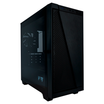  Корпус HAFF Bind Black (mATX, без БП, 1xUSB3.0, 1xType-C, с окном) 