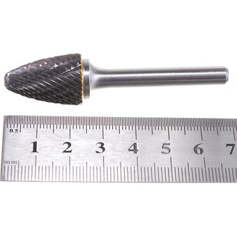  Твердосплавная борфреза MESSER F1625M06 тип F д. 16 мм, дл. 25 мм 