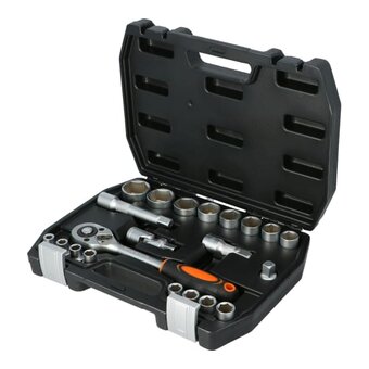  Головки торцевые Faster Tools 8827 1/2" CR-V 22шт 