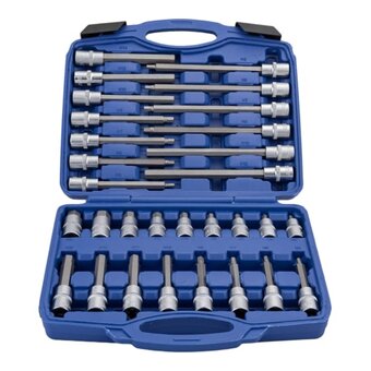  Набор головок со вставками AV Steel AV-921065 HEX 5-19мм, L55-200мм 