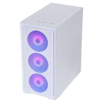  Корпус HAFF Flash White (mATX, без БП, 1хUSB3.0, 2хUSB2.0, с окном) 