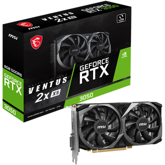  Видеокарта MSI RTX3050 (RTX 3050 VENTUS 2X XS 8G) 8GB GDDR6 128-bit DP HDMI DL-DVI-D 2Fan RTL 