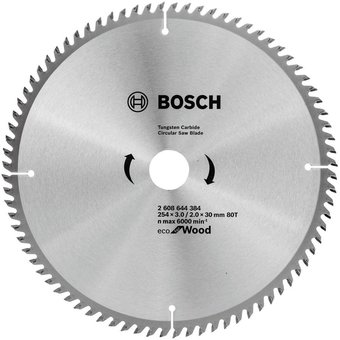  Диск пильный по дер. Bosch 2608644384 d254мм d(посад.)30мм (циркулярные пилы) 