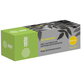  Тонер Картридж Cactus 106R03695 CS-PH6510XY желтый (4300стр.) для Xerox Phaser 6510/WC6515 