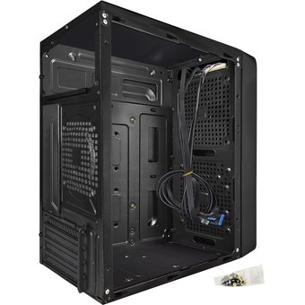  Корпус ExeGate BAA-108 Black EX283124RUS mATX, AAA450, 80mm, 2xUSB, Audio 