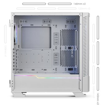  Корпус MSI MPG Velox 100R White (306-7G18W21-809) Global, 2xUSB 3.0, 1xType C, 4x120mm ARGB Fan, ARGB 