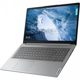  Ноутбук LENOVO IdeaPad 1 (82V700DTRK) 15.6" IPS FHD/Cel N4020/4Gb/256GbSSD/VGA int/noOS/grey 