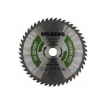 Диск пильный по дереву Hilberg Industrial HWT166 165x20x48Т 