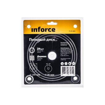  Пильный диск по дереву Inforce 11-01-604 190х30х24 