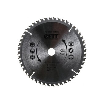  Диск пильный по дереву, спец. форма зуба FIT IT 37688 185x20x48 