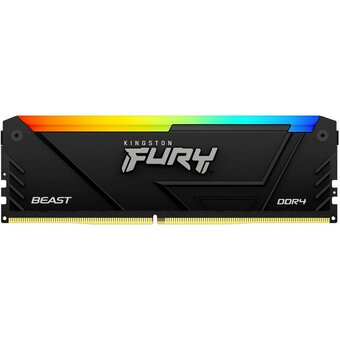  ОЗУ Kingston Fury Beast Black RGB XMP KF432C16BB12A/16 16GB DDR4 3200MHz DIMM CL16, 1.35V 288-pin Non-ECC 