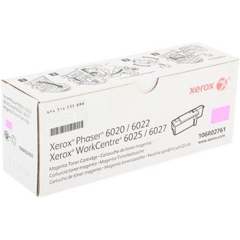  Тонер-картридж Xerox 106R02761 пурпурный для Phaser 6020/22/WC 6025/27 (1000 стр.)(Channels) 