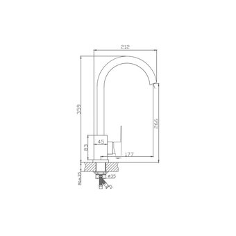  Смеситель для кухни Haiba HB70802 