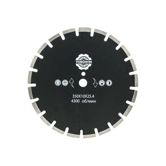  Диск алмазный сегмент TORGWIN T817161 350х10х25,4 мм 