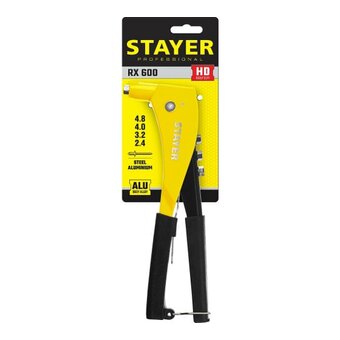  Заклепочник STAYER ProFix RX600 Professional (3104 z01) d-2,4-4,8 мм 
