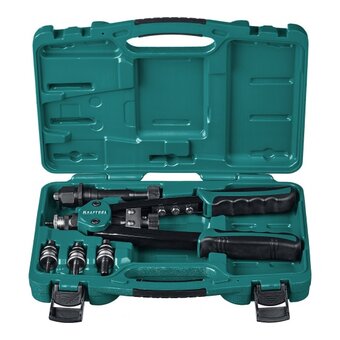  Заклепочник KRAFTOOL Combo2-M10 (31181) комбинированный компактный двуручный в кейсе 
