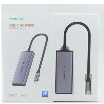  Док-станция Ugreen CM500 (90376) USB-C To HDMI (8K 60Hz) + 2*USB-C (3.2) + 2*USB-A (3.2) Converter without PD 