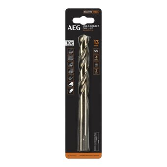  Сверло с кобальтом AEG AAKHSSCBT13-0 (4932479343) 1шт.13.0х151mm 