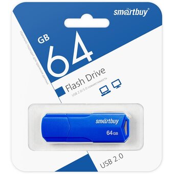  USB-флешка SmartBuy Clue (SB64GBCLU-BU) 64GB Blue 