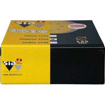  Шлифовальный круг на липучке Sia Abrasives Siaone 1944 so50-125-8-240 