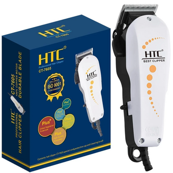  Машинка для стрижки волос HTC CT-7605 (10 Вт, 4 шт, От сети, Белый/Черный) 