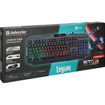  Клавиатура Defender Legion GK-010DL RU (45010) 