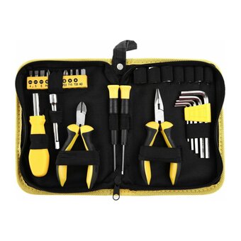  Набор инструмента FIT IT 65137 отвертки биты ключи HEX пассатижи 29 шт 