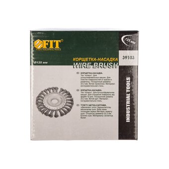  Корщетка-колесо витая FIT IT 39103 125 мм 