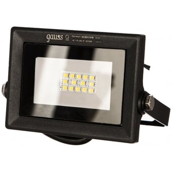  Прожектор уличный Gauss Qplus 613511310 светодиодный 10Вт черный 