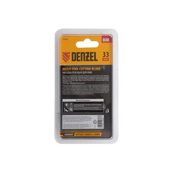  Насадка для МФИ Denzel 782305 режущая пазовая прямая, BiM, по металлу и дереву, 33x1,4мм, мелкий зуб 