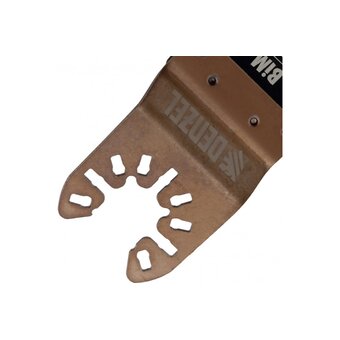  Насадка для МФИ Denzel 782305 режущая пазовая прямая, BiM, по металлу и дереву, 33x1,4мм, мелкий зуб 