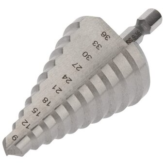 Сверло KRANZ KR-12-6604 по металлу ступенчатое 9,0-36,0мм 