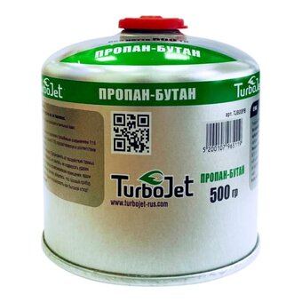  Газовый баллон Turbojet TJ800PB Пропан-Бутан 500 г, резьба 7/16 