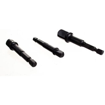  Набор адаптеров для торцевых головок KRAFTOOL Expert 26775-H3 1/4", 1/2", 3/8", 65 мм 
