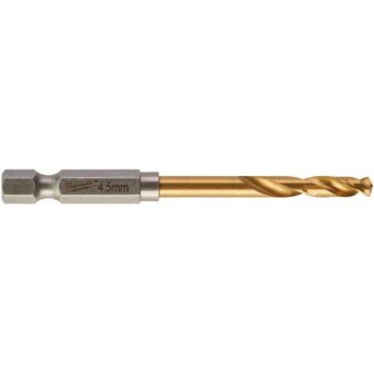  Сверло Milwaukee 48894710 RedHEX HSS-G TiN по металлу 4.5мм 