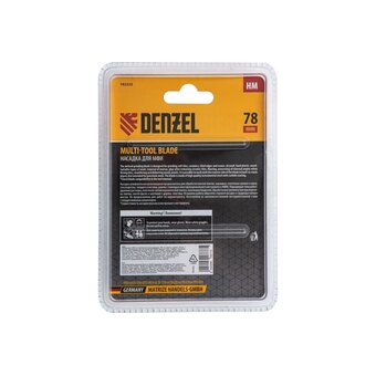 Насадка для МФИ Denzel 782323 шлифовальная дельтовидная, HM, по плитке и дереву, 78мм 
