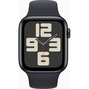  Смарт-часы Apple Watch SE 2023 A2723 (MRE73LL/A) 44мм OLED корп.темная ночь Sport Band рем.темная ночь разм.брасл. 140-190мм 