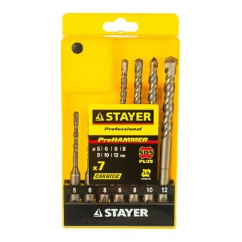  Набор буров по бетону, хвостовик STAYER SDS-Plus 2930-H7 