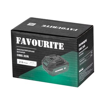  Аккумуляторная батарея FAVOURITE OBS 21/6 Li-ion, 21В, 6Ач 