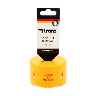  Коронка Kranz KR-92-0237 Bimetal 75мм 