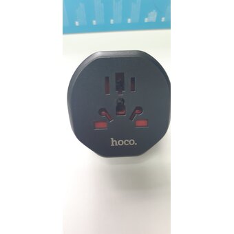  Переходник сетевой HOCO AC6 UK (черный) 
