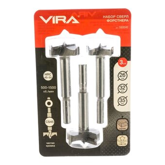  Набор свёрл Форстнера VIRA 553240 