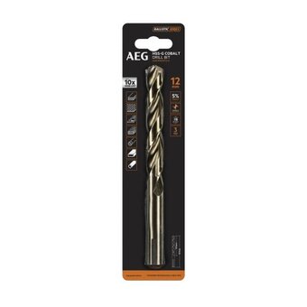  Сверло с кобальтом AEG AAKHSSCBT12-0 (4932479342) 12.0х151mm 