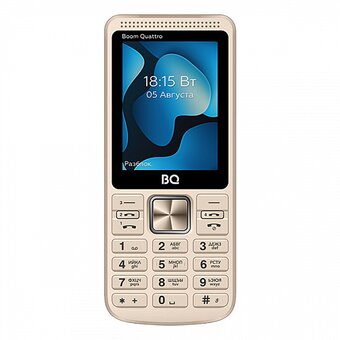  Мобильный телефон BQ 2455 Boom Quattro Gold 