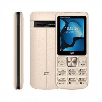  Мобильный телефон BQ 2455 Boom Quattro Gold 