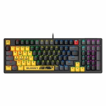  Клавиатура A4Tech Bloody S98 Sports Lime желтый/серый USB for gamer LED 