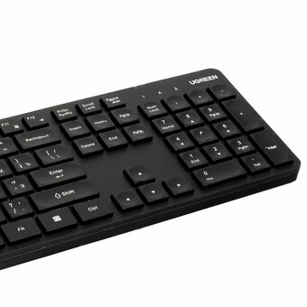  Клавиатура беспроводная Ugreen KU004 (15219) 2.4 GHz Wireless Keyboard Black 