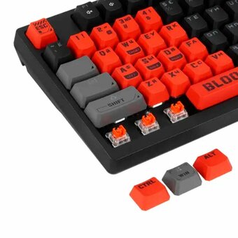  Клавиатура A4Tech Bloody S98 Sports Red красный/черный USB for gamer LED 