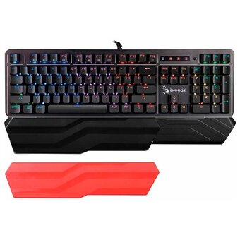  Клавиатура A4Tech Bloody B975P механическая черный USB Multimedia for gamer LED (подставка для запястий) 