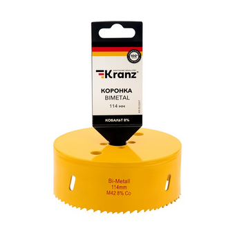  Коронка Kranz KR-92-0247 Bimetal 114мм 